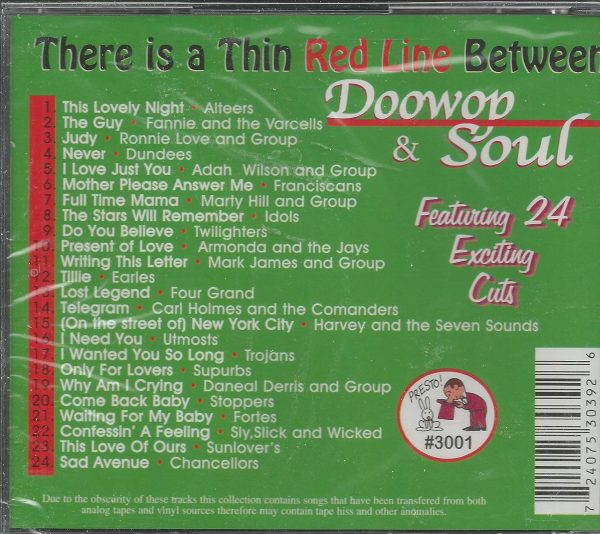 USED CD - Various - There Is A Thin Line Between Doowop & Soul Fashion