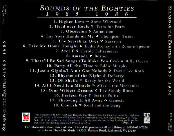 USED CD - Various – Sounds Of The Eighties 1985-1986 Online