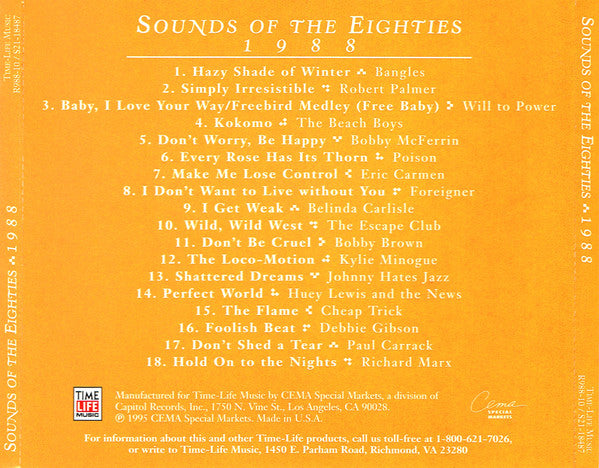 USED CD - Sounds Of The Eighties 1988 For Cheap