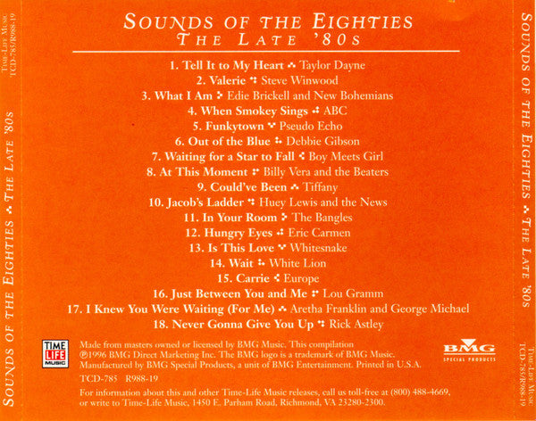 USED CD - Sounds Of The Eighties - The Late  80s For Cheap