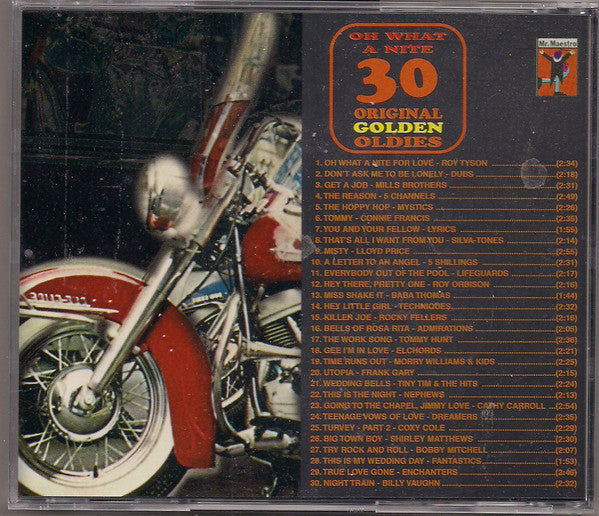 USED CD - Various – Oh What A Nite - 30 Original Golden Oldies Online Sale