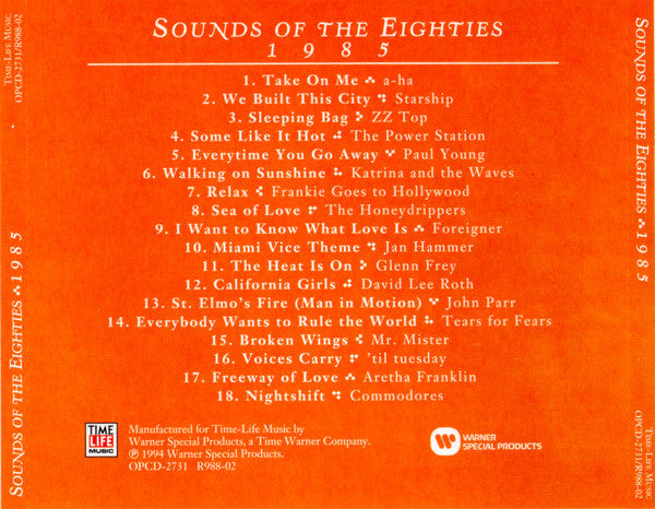 USED CD - Various – Sounds Of The Eighties 1985 Online Hot Sale