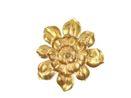 RESIN 23  WALL FLOWER, GOLD For Sale