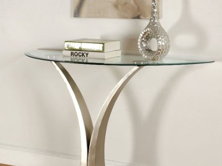 Valo Satin Plated Black Sofa Table Hot on Sale