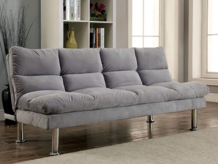 Saratoga Gray Futon Sofa on Sale