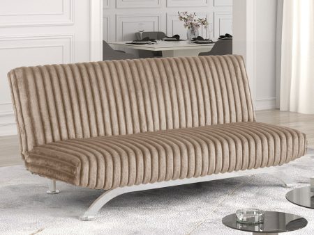 Villeneuve Taupe Futon Sofa Bed For Discount