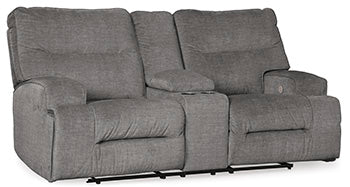 Coombs Power Reclining Loveseat with Console For Cheap