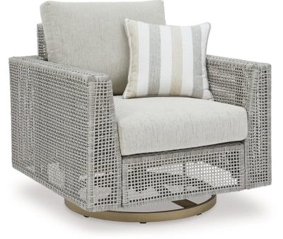 Seton Creek Outdoor Swivel Lounge with Cushion Sale