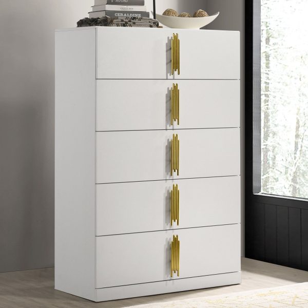 Basildon White Gold Chest Hot on Sale