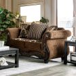 Tilde Brown Dark Walnut Loveseat Fashion