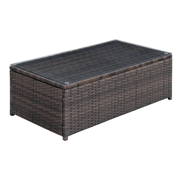 Ilona Brown Beige Coffee Table For Discount