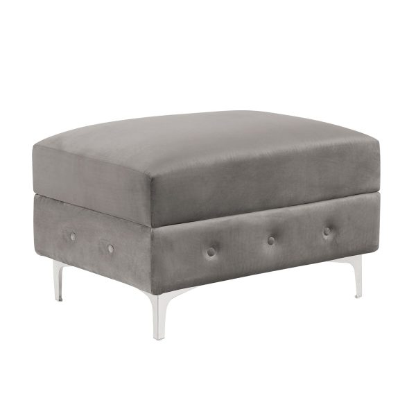 Ciabattoni Gray Ottoman Sale