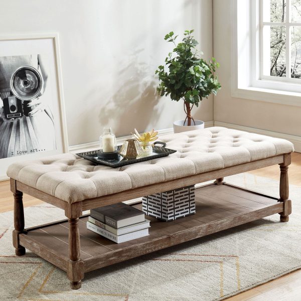 Tanya Beige Bench Cheap