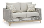 Seton Creek Outdoor Loveseat with Cushion Online Hot Sale