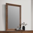 Tromso Walnut Mirror w  Support Online