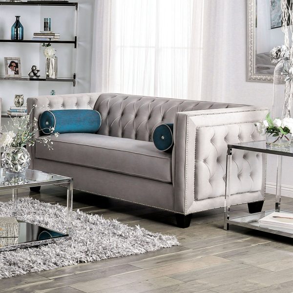 Silvan Gray Loveseat For Sale