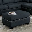 Lita Dark Gray Ottoman Fashion