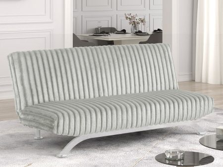 Villeneuve Light Gray Futon Sofa Bed For Discount