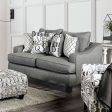 Verne Bluish Gray Loveseat Supply