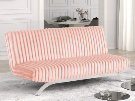 Villeneuve Pink Futon Sofa Bed For Cheap