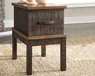 Stanah Chairside End Table with USB Ports & Outlets Fashion