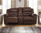 Stoneland Reclining Loveseat with Console on Sale