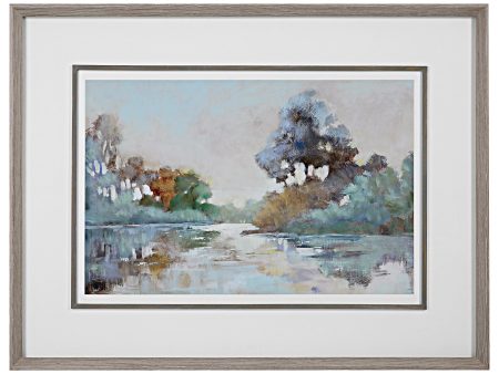 Morning Lake Framed Print For Cheap