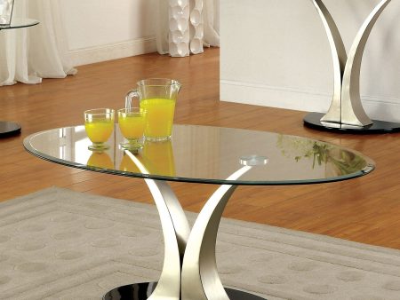 Valo Satin Plated Black Coffee Table Sale