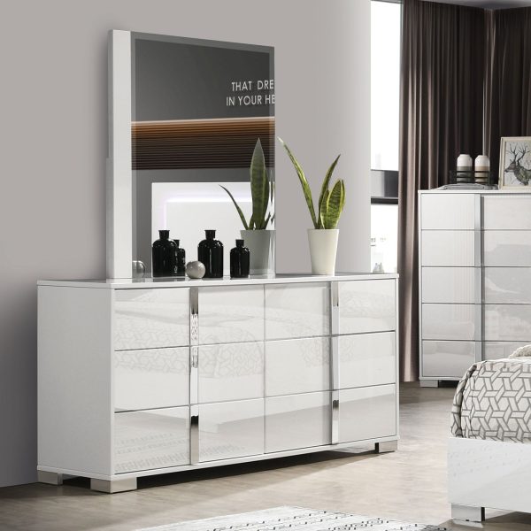 Sinistra White Dresser For Discount