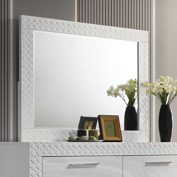 Whitby White Mirror For Sale