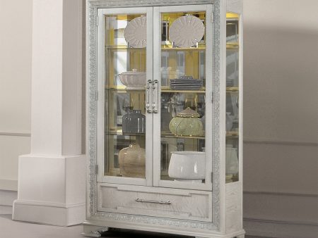 Stella Mia Ivory Curio Cabinet Online Hot Sale