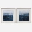 Uttermost Rising Blue Abstract Framed Prints, Set 2 Hot on Sale