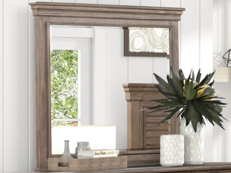 Sheringham Weathered Gray Mirror Hot on Sale