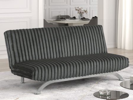 Villeneuve Charcoal Futon Sofa Bed Online now