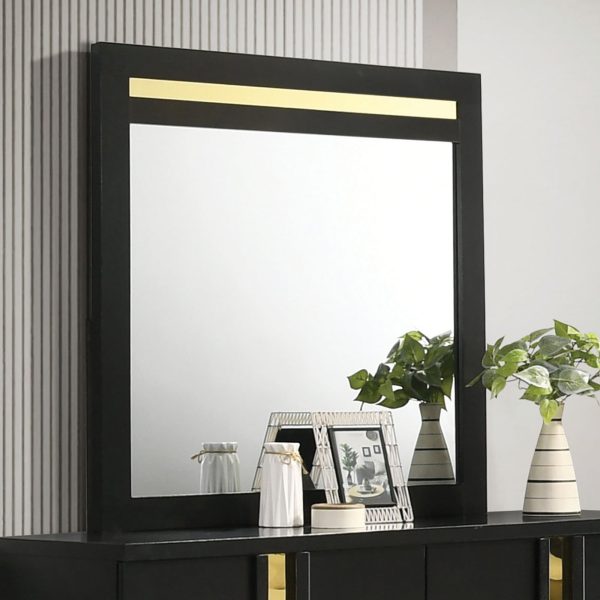 Lillestrom Black Gold Mirror on Sale