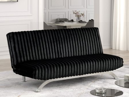 Villeneuve Black Futon Sofa Bed Discount