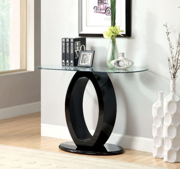 Lodia Black Sofa Table For Cheap