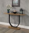 Olbia Rustic Oak Sand Black Sofa Table Fashion