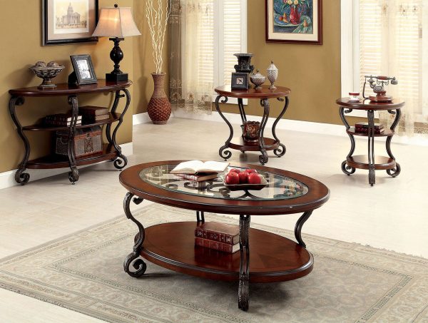 May Brown Cherry Sofa Table For Discount