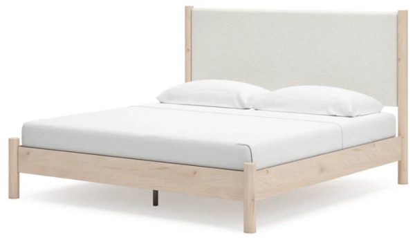 Cadmori King Upholstered Panel Bed Online