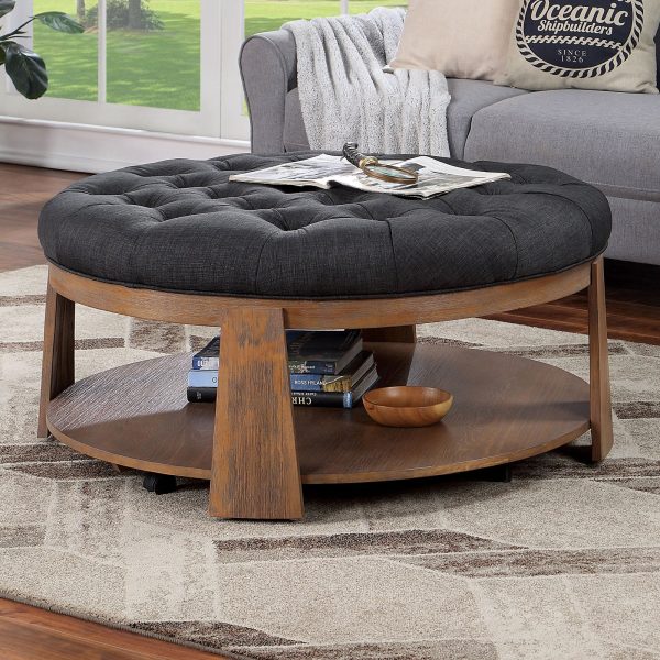 Guis Natural Dark Gray Ottoman Online