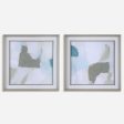 Uttermost Mist Shapes Framed Prints, Set 2 For Cheap