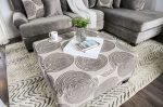 Bonaventura Gray Pattern Ottoman Sale