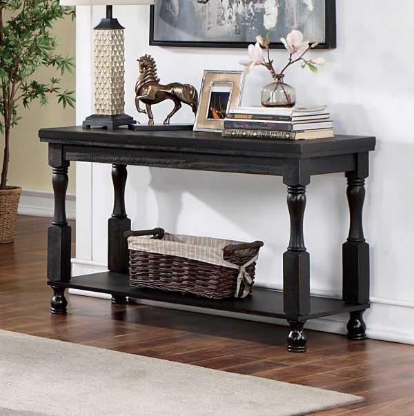 Calandra Antique Black Sofa Table For Cheap