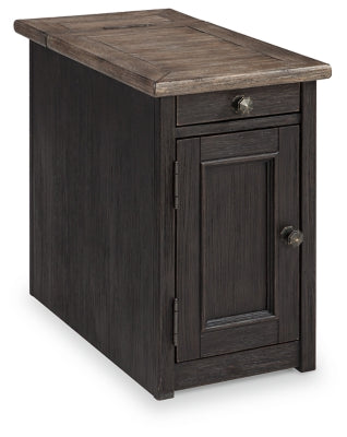 Tyler Creek Chairside End Table with USB Ports & Outlets Supply