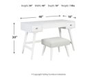 Thadamere Vanity with Stool For Cheap