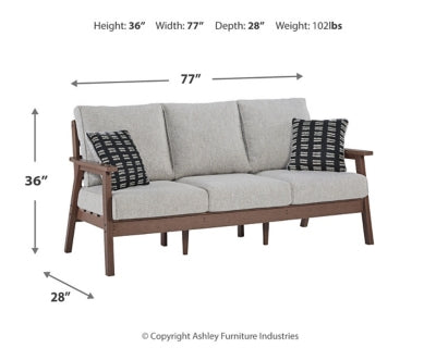 Emmeline Outdoor Sofa with Cushion For Cheap