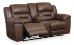 Stoneland Reclining Loveseat with Console on Sale