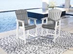 Transville Outdoor Counter Height Bar Stool (Set of 2) Online Sale