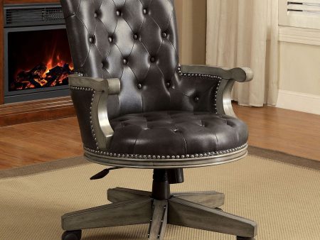 Yelena Gray Black Arm Chair Discount